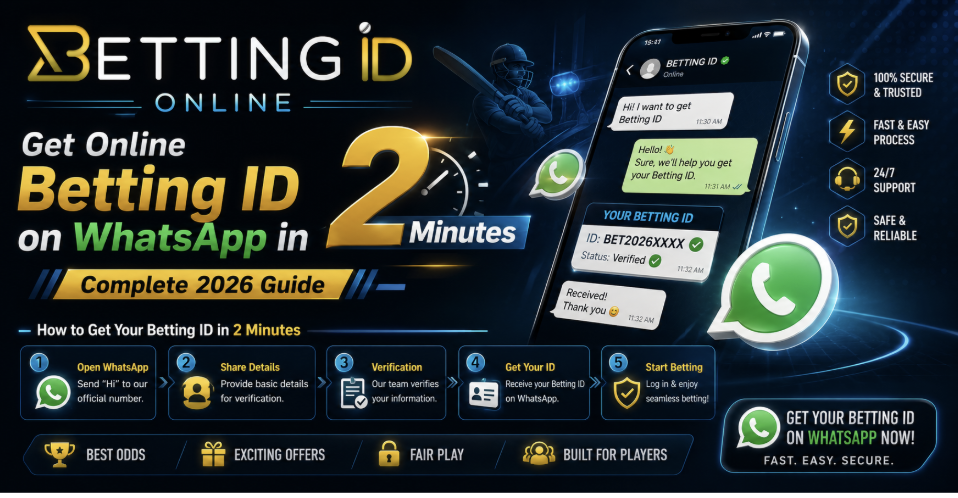 Online Betting ID on WhatsApp In 2 Minutes