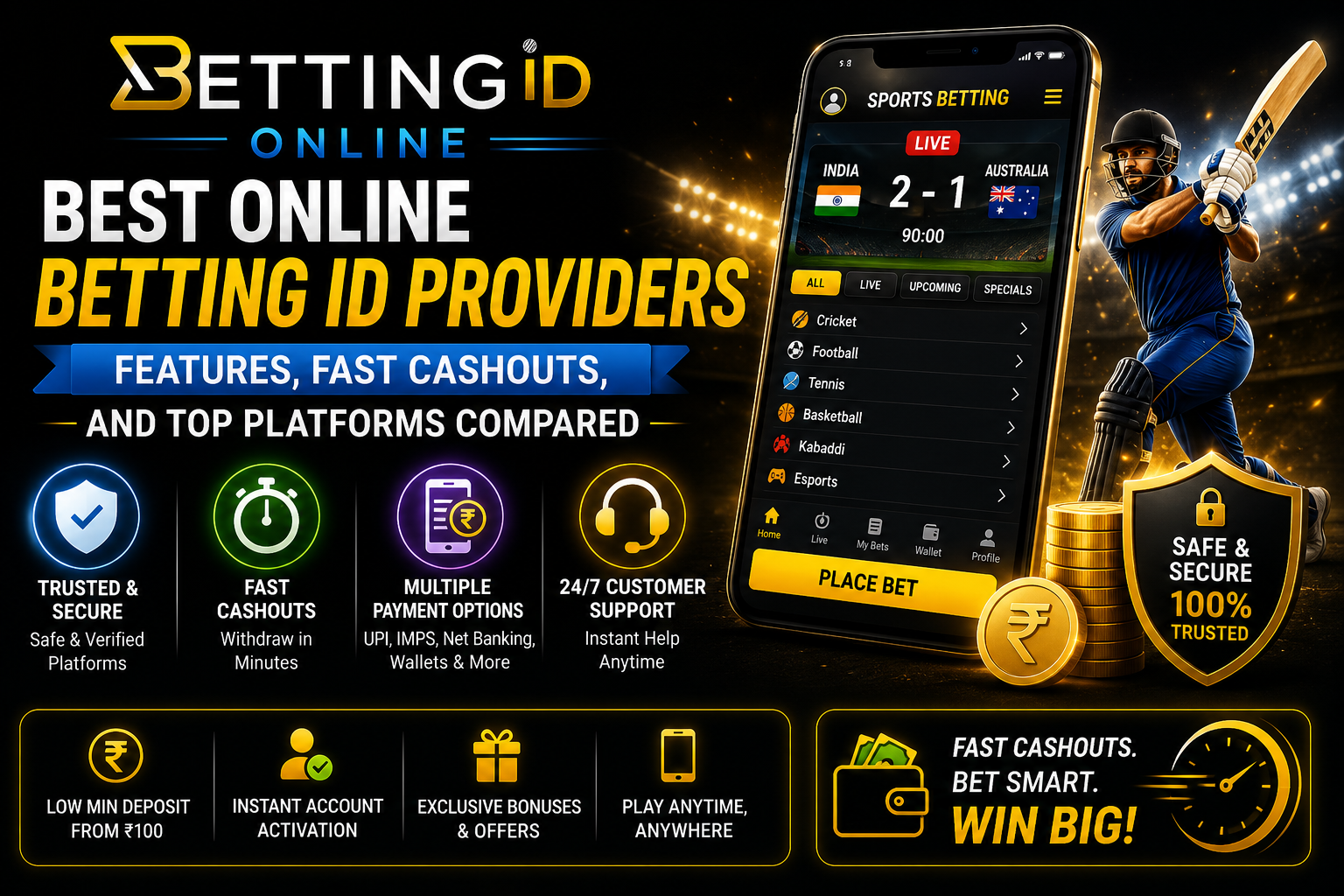 Best Online Betting ID Providers Features