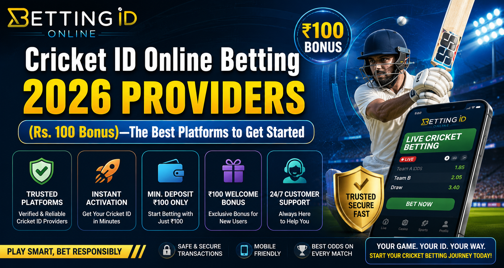 Cricket ID Online Betting 2026 Providers