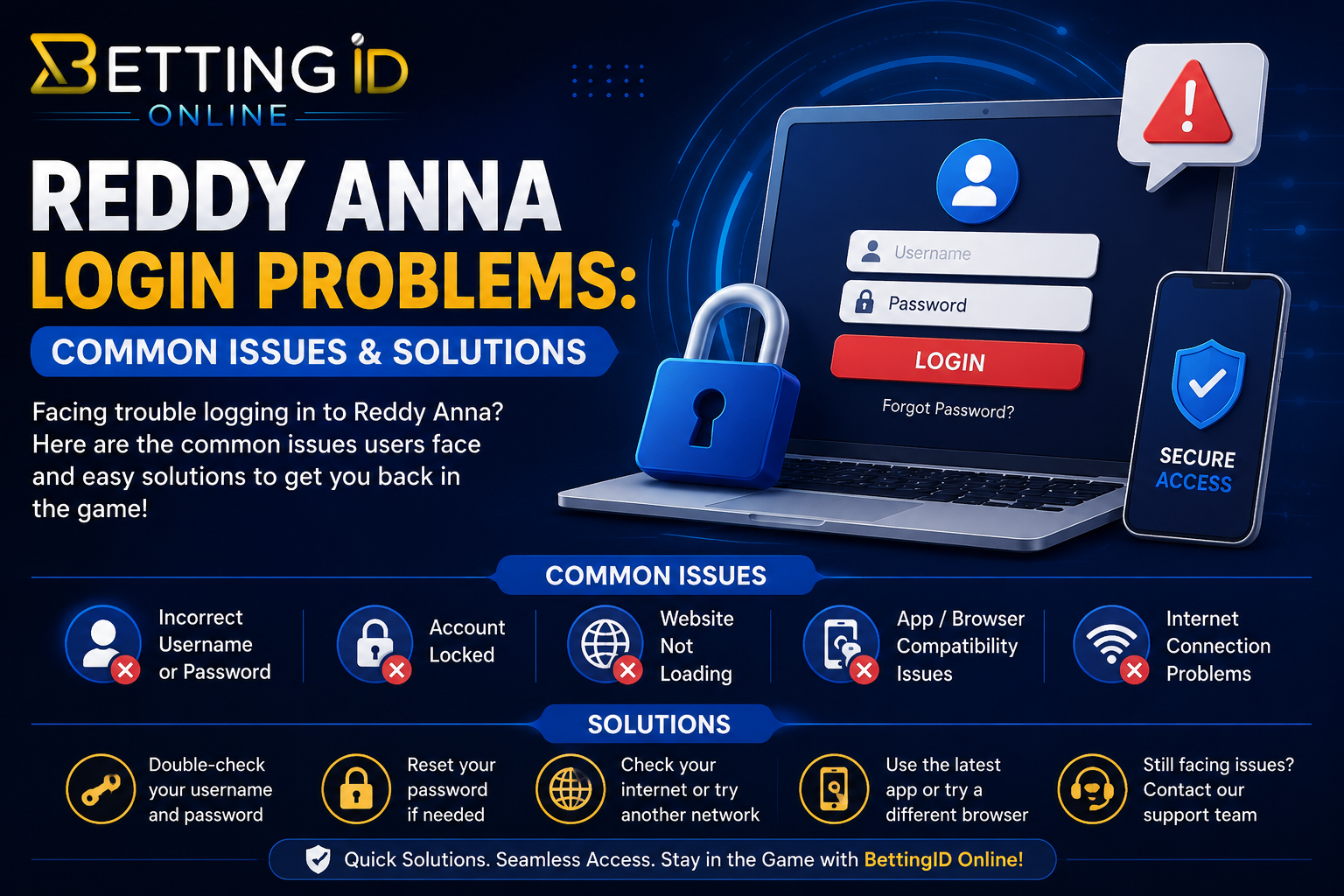 Reddy Anna Login Problem